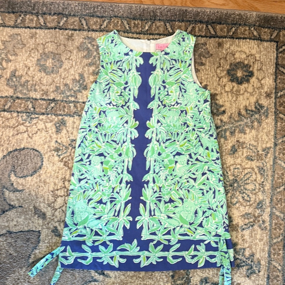 Lilly Pulitzer Kids Dress in Green and Navy